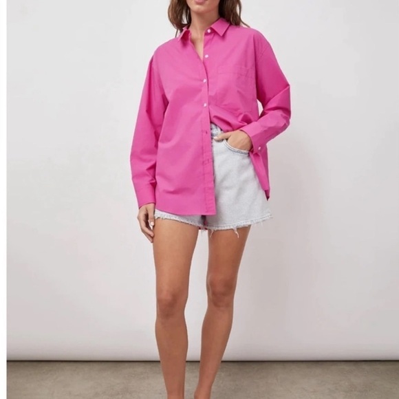 Rails Arlo Button Down Blouse Azalea New with Tags! - Picture 6 of 12